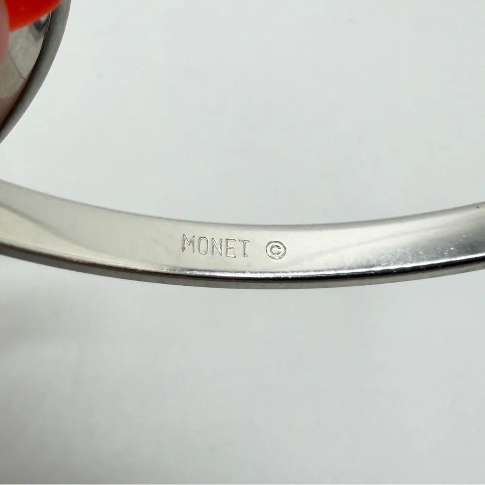 Vintage Monet‎ Silver tone Bangle Bracelet BUNDLE!